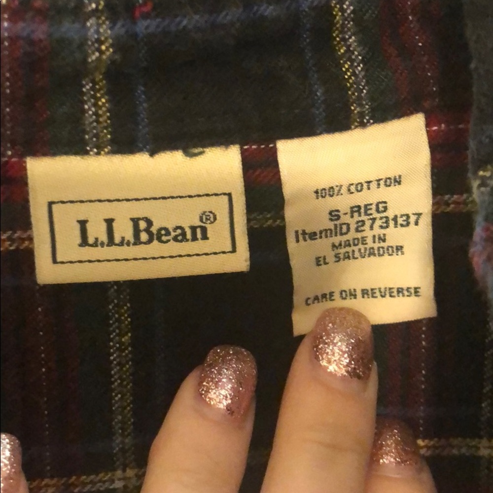 L.L. Bean Flannel Shirt - Picture 2 of 2